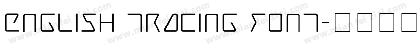 english tracing font字体转换